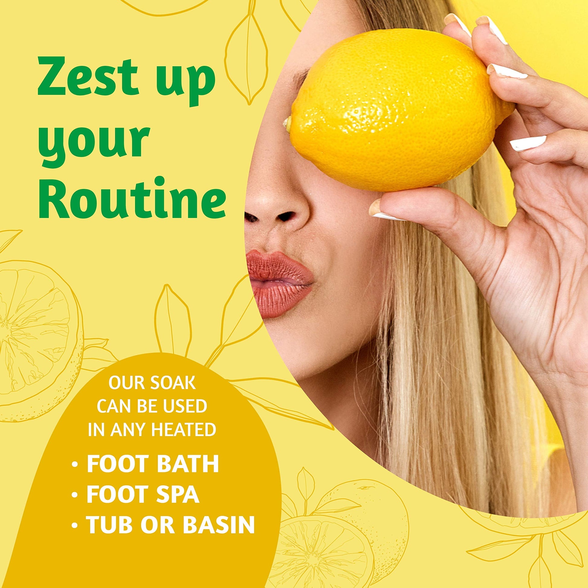 Citrus Detox Foot Soak with Epsom Salt - Removes Toxins, Foot Callus, Boost Immune, Helps Treat Athletes Foot, Inflammation, Tired, Aching Feet and Toenail Fungus Lbs1
