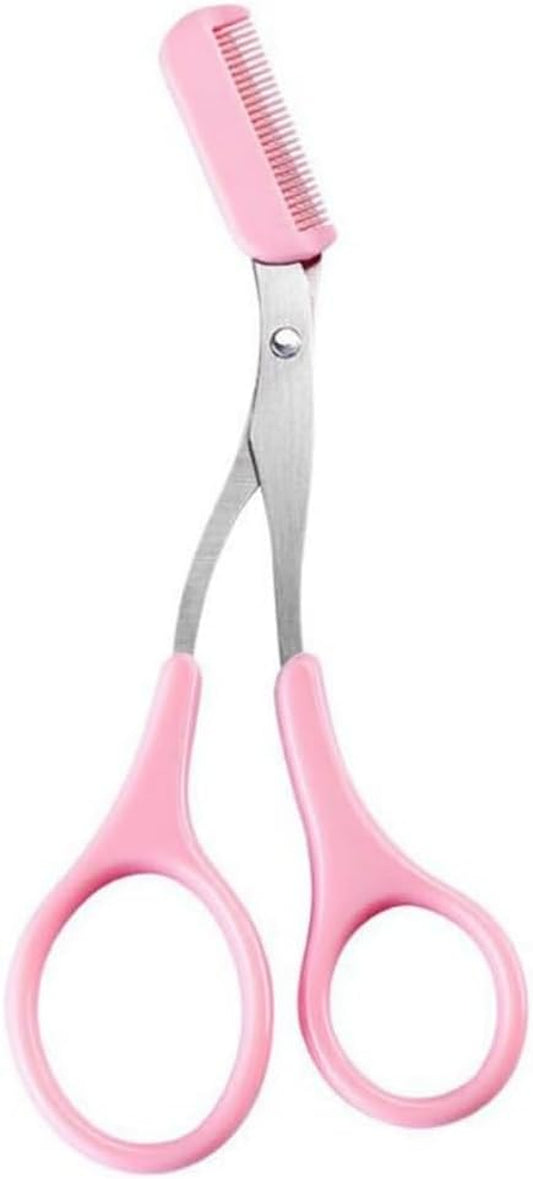 Eyebrow Trimmer Scissor, Upgraded Eyebrow Scissors with Comb, Non-Slip Stainless Steel Eyebrow Trimming Scissors, Eyebrow Cutter Hair Removal Eyebrow Scissors Makeup Tool
