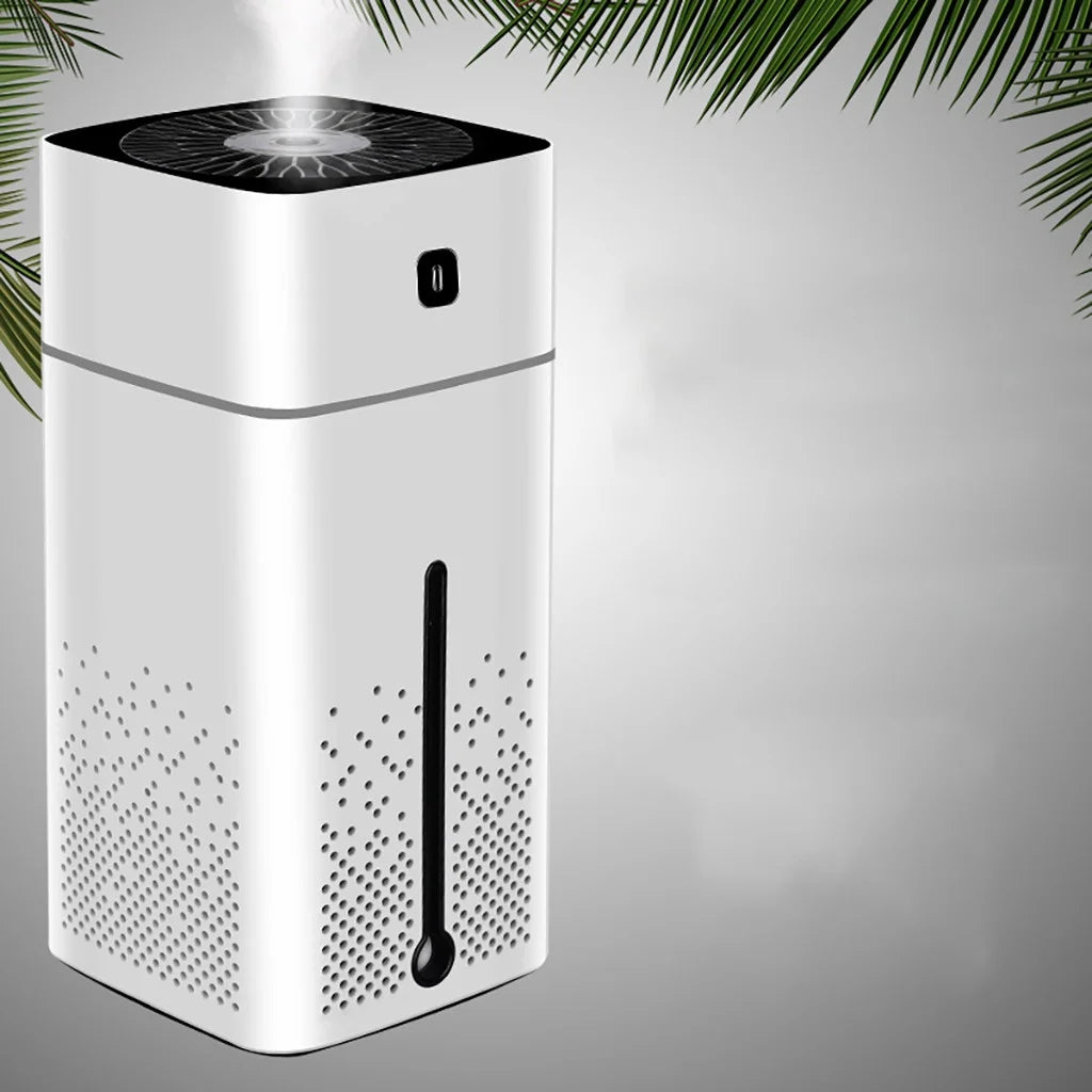 1L Cool Mist Humidifier for Bedroom Large Room Living Room Large Capacity Humidifier with Sterilize and Essential Oil Diffuser Aroma Oil Diffuser White Clearance
